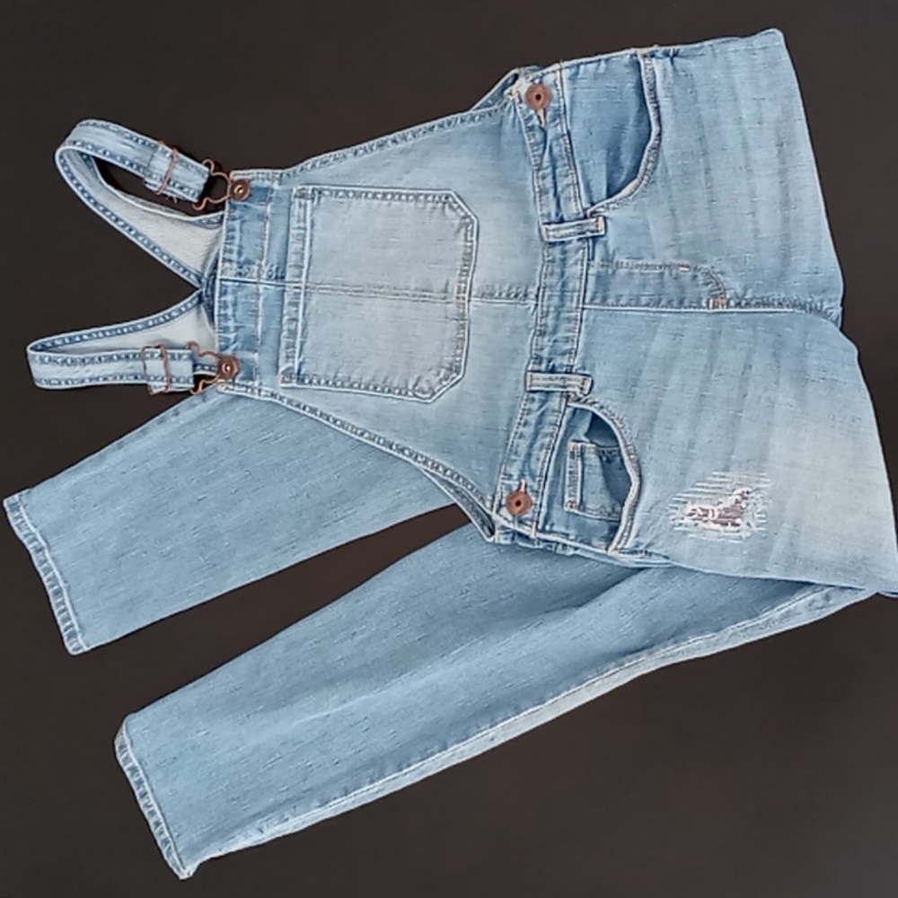 OshKosh Denim Overalls Girls Size 10